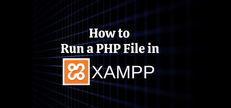 How To Run A Php File In Xampp Server